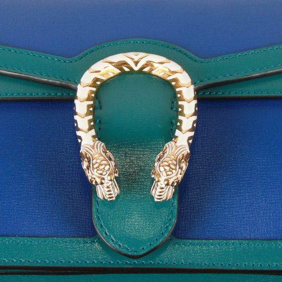 Authentic Gucci Limited Edition Green and Blue Dionysus Shoulder Bag - Picture 3 of 16